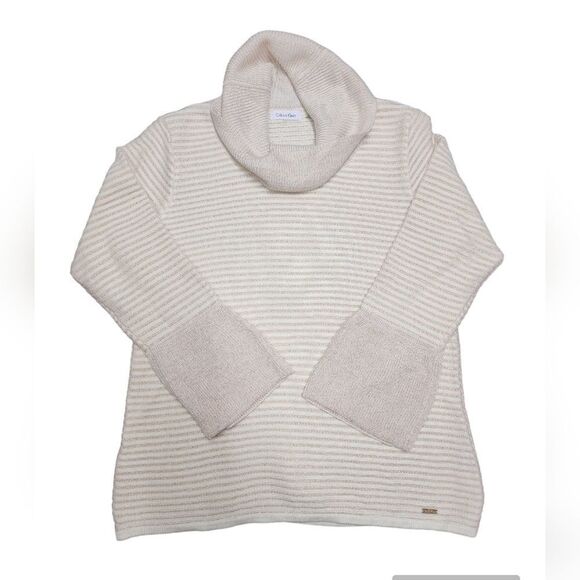 Calvin Klein Cowl Neck Metallic Sweater​ - Picture 1 of 11